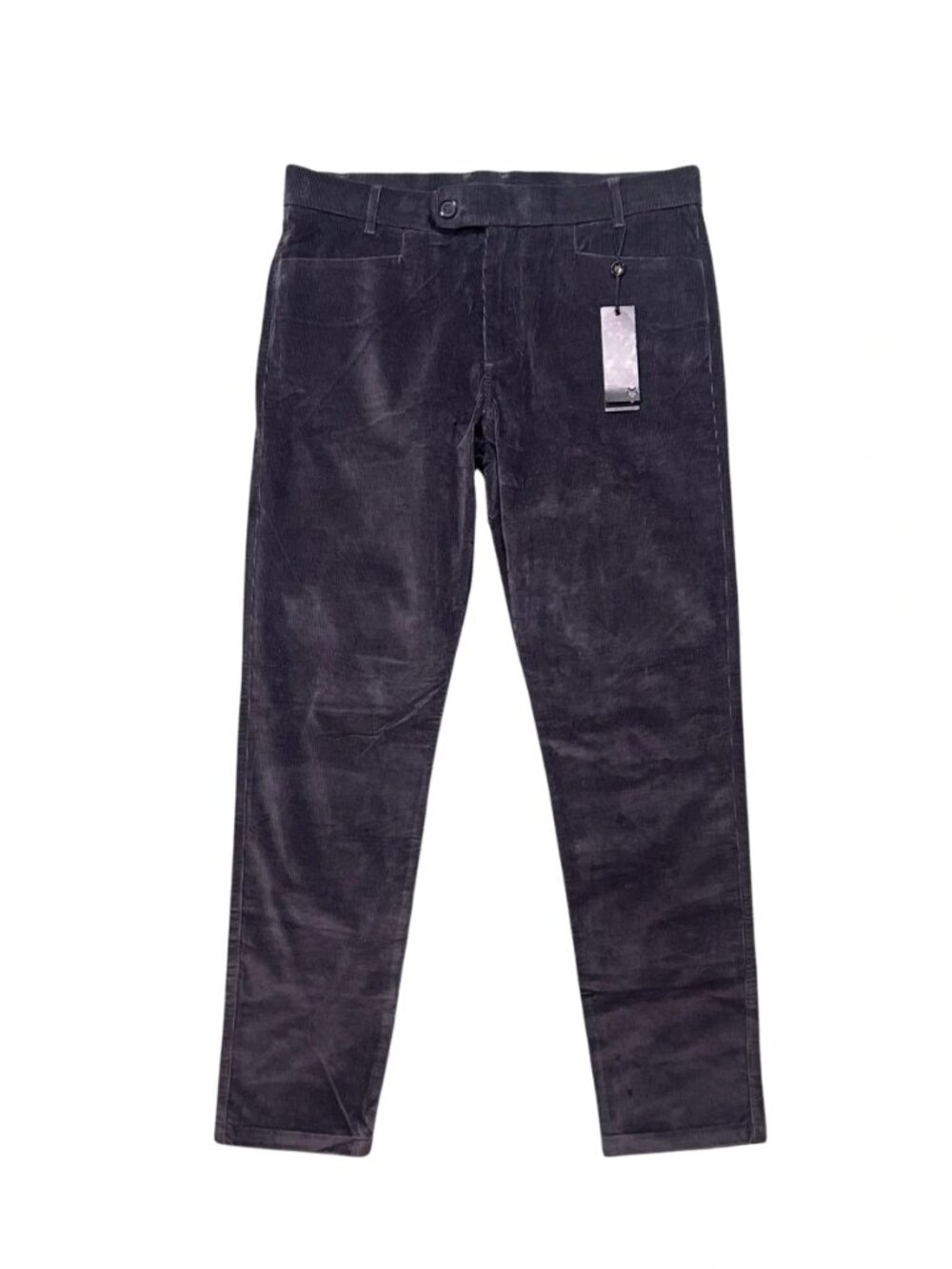 Greyson Gray/Black Corduroy Chino Pants MFA22B04 NWT 34x32